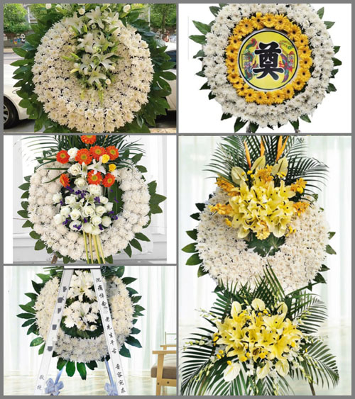 湖北孝感市大悟县吕王镇董湾村花圈速递